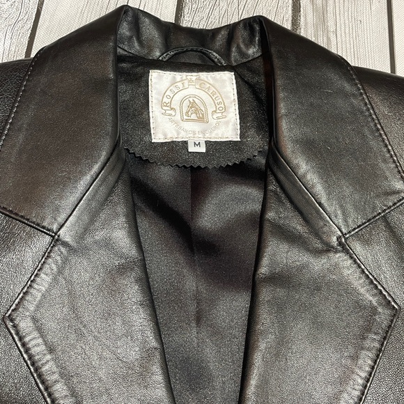 ROSSI & CARUSO LEATHER BLAZER
Size M 
Like New! - Picture 4 of 17